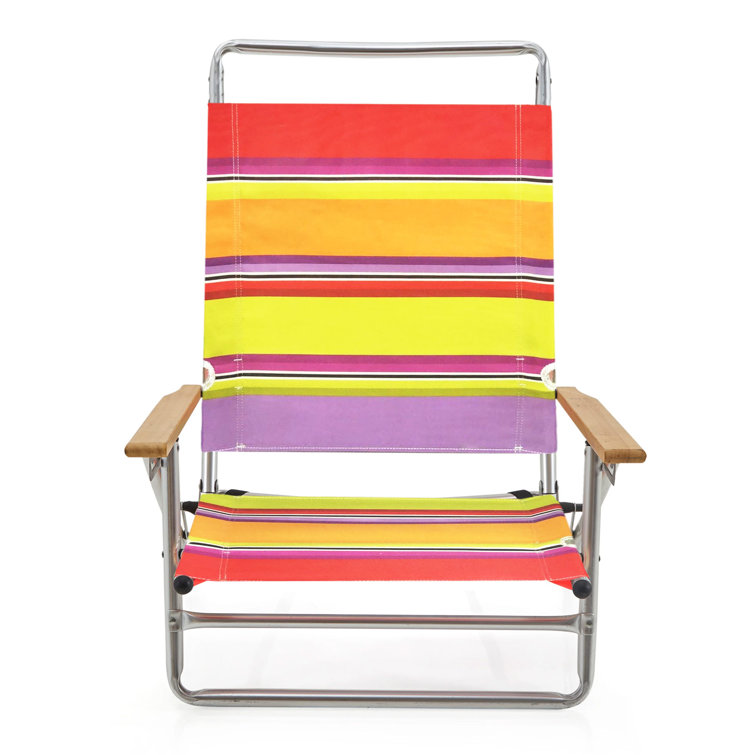 Arlmont Co. Octavien Classic Folding Beach Chair 3 Position Mid